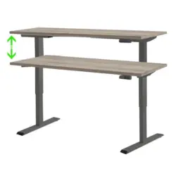 Schreibtisch Office Edition Anthrazit/Eiche Dekor L: 160cm