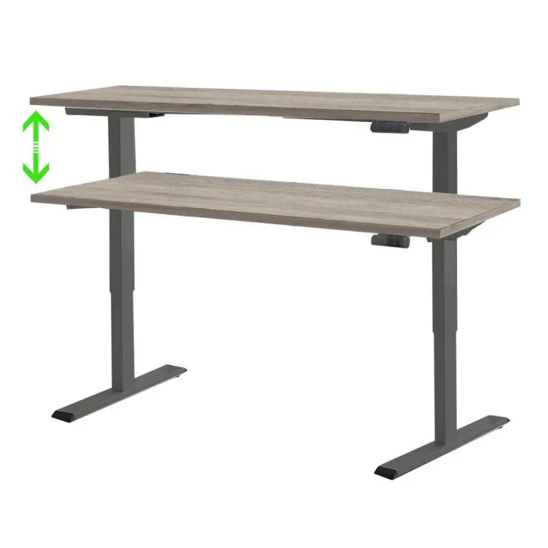 Schreibtisch Office Edition Anthrazit/Eiche Dekor L: 160cm