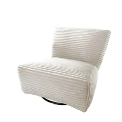 XXL-Sessel Cremallo Wei&szlig; 360&deg; drehbar, B: 95 cm