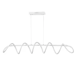 LED-H&Auml;NGELEUCHTE Wei&szlig; Hochglanz L: 120 cm