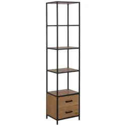 Regal Seaford mit Laden Seaford B: 42 cm Wildeiche