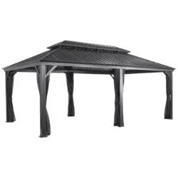 Pavillon Messina 598x363 cm wetterfest Gartenpavillon