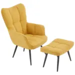 M&ouml;belix Ohrensessel Hanoi Webstoff gelb, B: 71 cm