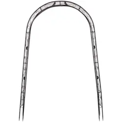 Rosenbogen Stahl Mira BxH: 145x260 cm