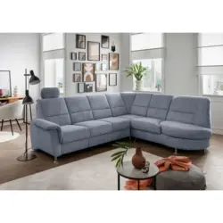ECKSOFA Parole Hellblau S: 275x236 cm