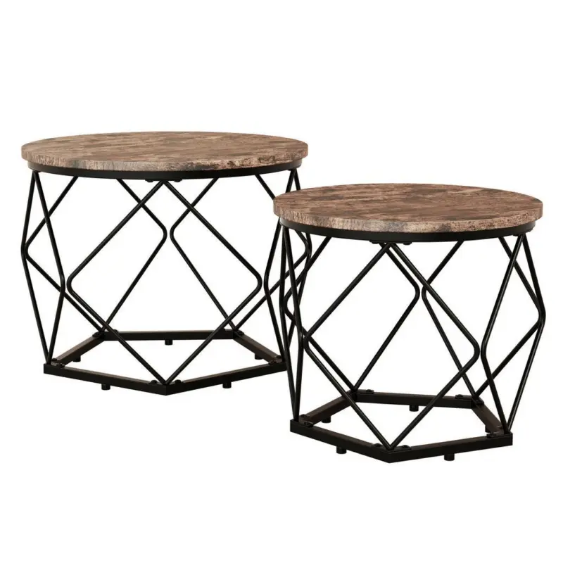 BEISTELLTISCH Helaro Eichefarbe Dekor L:50cm
