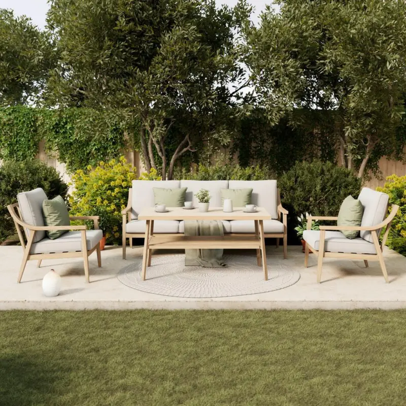 Loungegarnitur Elena Metall/Textil