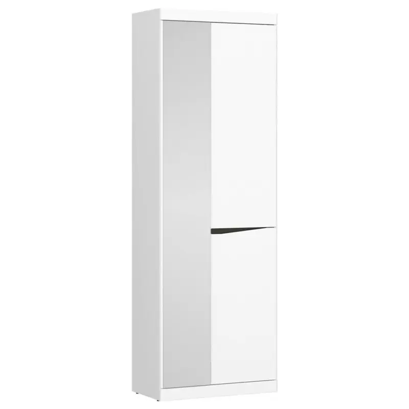 Garderobenschrank Turino Alpinweiss/Grau B: 65 cm