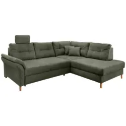 Ecksofa Brizzini Dunkelgr&uuml;n S: 264x206 cm