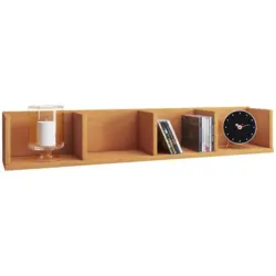 Wandregal Dekor Honsa B: 97 cm Buchefarben