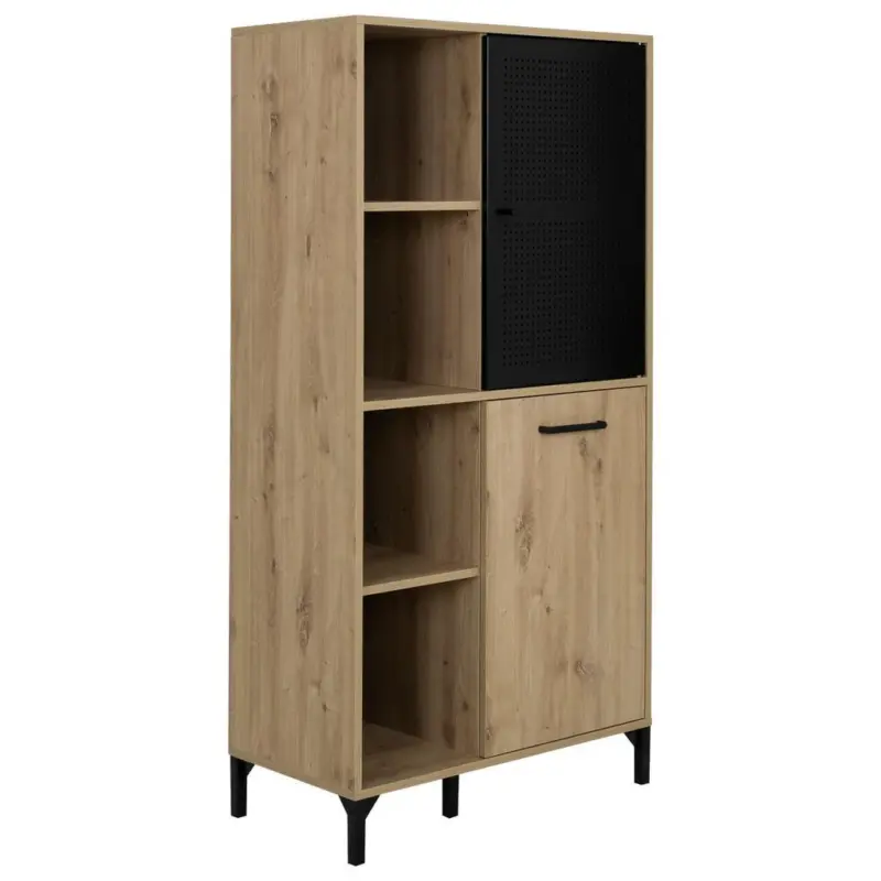 Highboard Craft Eiche Artisan/Schwarz,B: 78cm