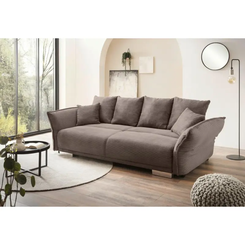 BIGSOFA Pera, Graubraun B: 242 cm