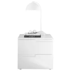 Nachtk&auml;stchen Wei&szlig; H: 41,7 cm, Spice 2
