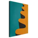 M&ouml;belix LEINWANDBILD Blau Orange B: 40 cm