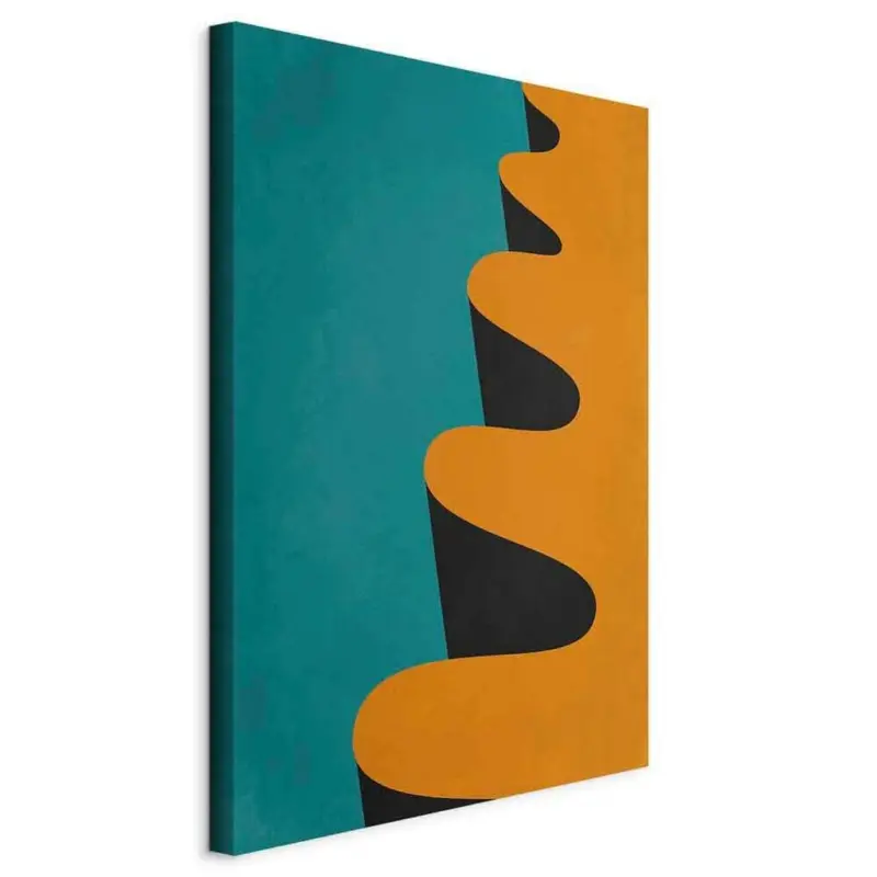 LEINWANDBILD Blau Orange B: 40 cm
