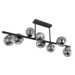 M&ouml;belix LED-Deckenleuchte L: 86 cm mit Rauchglas