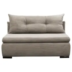 2-Sitzer-Sofa Yellow mit Schlaffunktion Taupe Cord