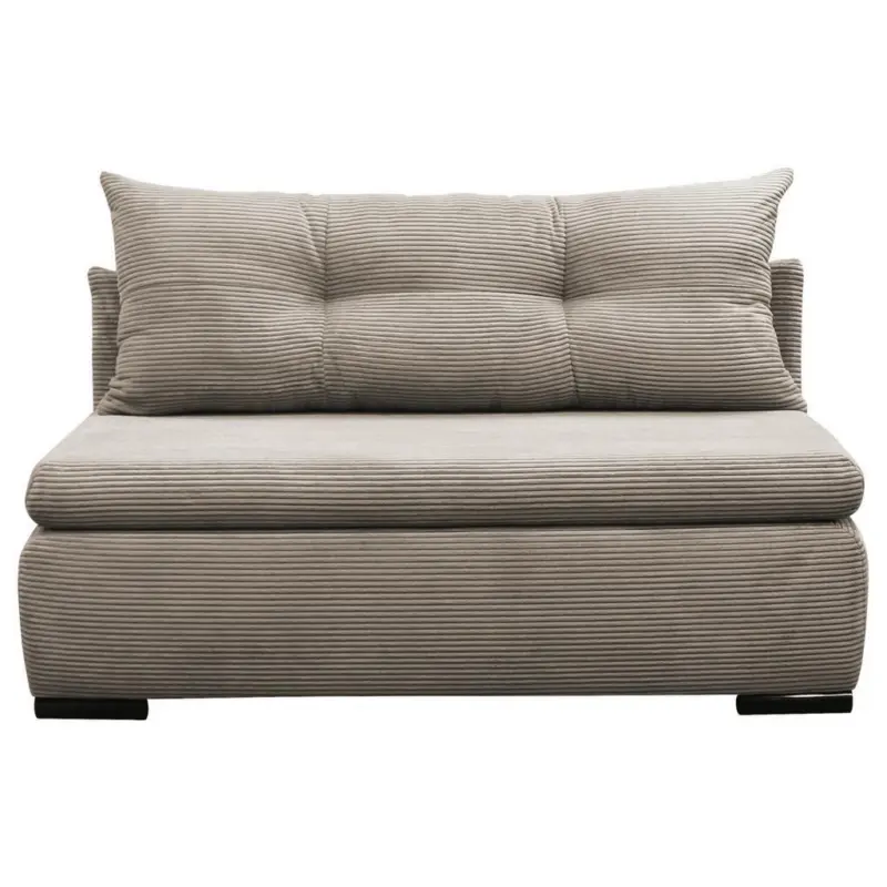2-Sitzer-Sofa Yellow mit Schlaffunktion Taupe Cord