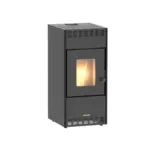 M&ouml;belix Pelletofen Mareni Schwarz 8 kW, WI-FI-F&Auml;HIG