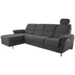 M&ouml;belix ECKSOFA Parole Schwarz S: 165/292 cm