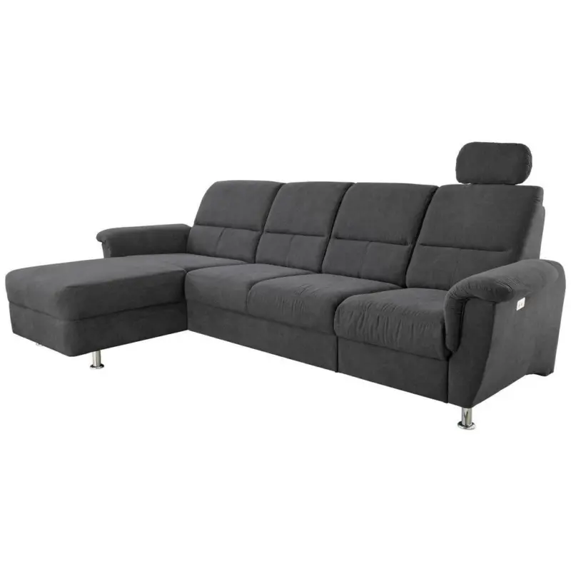 ECKSOFA Parole Schwarz S: 165/292 cm