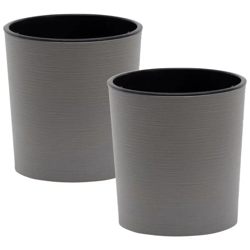 &Uuml;BERTOPF-SET Grau D: 30 cm 2-teilig