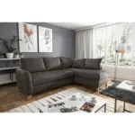 M&ouml;belix Ecksofa Compact Dunkelbraun B: 227x168 cm