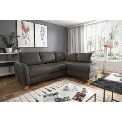 Ecksofa Compact Dunkelbraun B: 227x168 cm