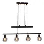 M&ouml;belix H&auml;ngeleuchte Fumoso H: 100-160 cm 4-Flammig, h&ouml;henverstellbar