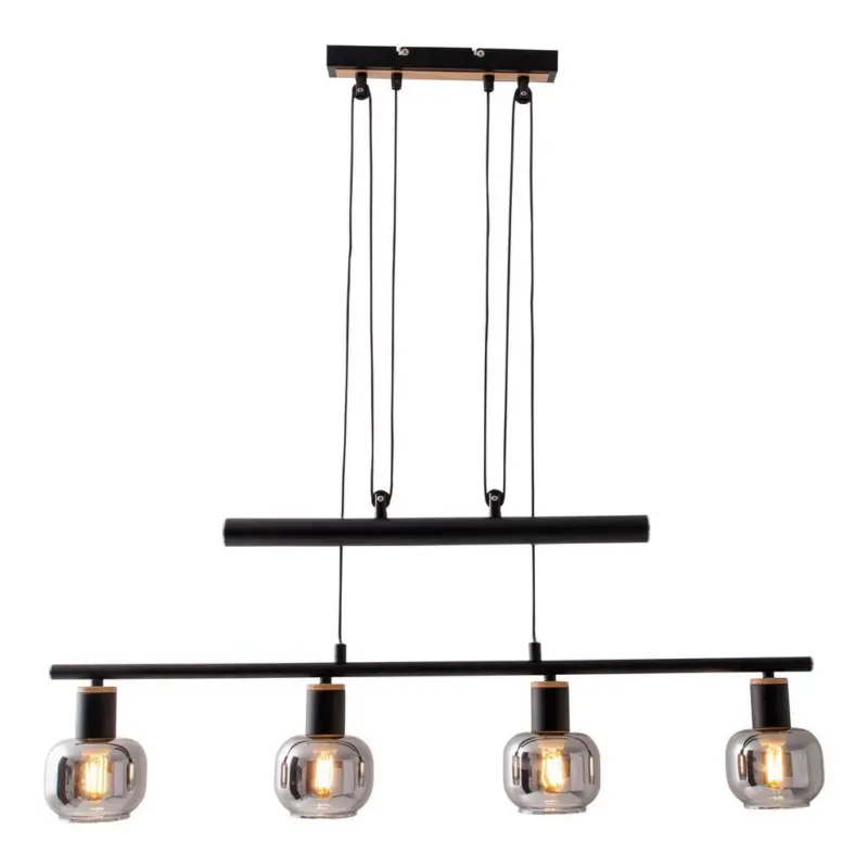 H&auml;ngeleuchte Fumoso H: 100-160 cm 4-Flammig, h&ouml;henverstellbar