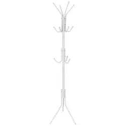 Kleiderst&auml;nder Space IV Wei&szlig; Stahl 11 Haken H: 180 cm