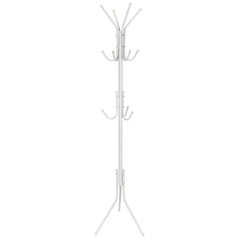 Kleiderst&auml;nder Space IV Wei&szlig; Stahl 11 Haken H: 180 cm