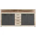 M&ouml;belix Sideboard Lupo Eiche Dekor Anthrazit B: 190 cm