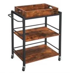 Allzweckwagen Vasagle Braun, Schwarz, B: 72 cm