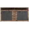 Sideboard 190 cm Lupo, Anthrazit/Alteiche
