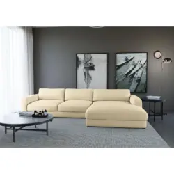 ECKSOFA Bourbon, Creme S: 303x176 cm