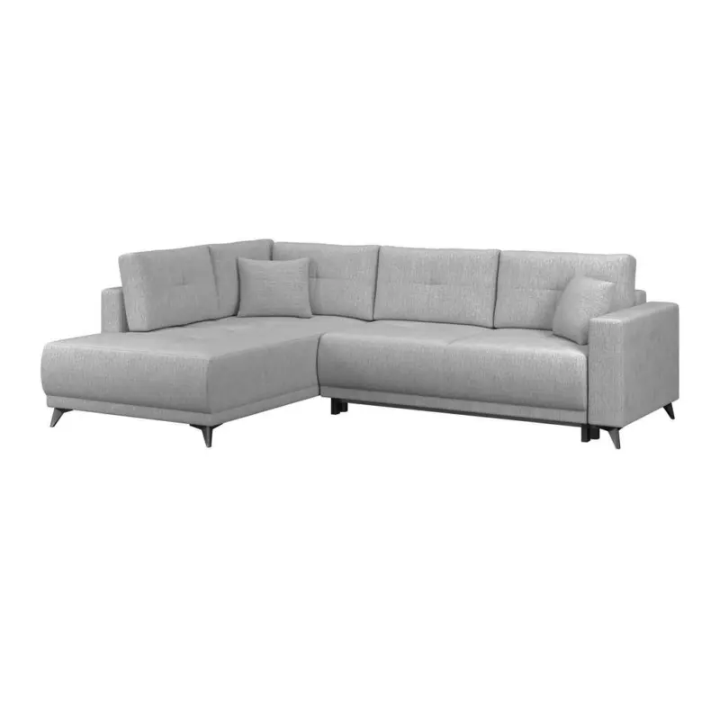 Ecksofa mit Schlaffunktion & Bettkasten Texas Dunkelgrau