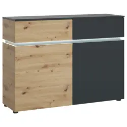 Sideboard Luci Grau Eiche Artisan/Grau B: 120,4 cm