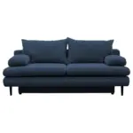 M&ouml;belix 2-Sitzer-Sofa mit Schlaffunktion Fiore + Bettkasten Blau