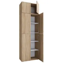 Schuhschrank Lona XXL Eiche Dekor B: 70 cm