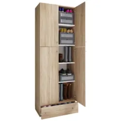 Dreht&uuml;renschrank mit Schubladen 70cm Lona