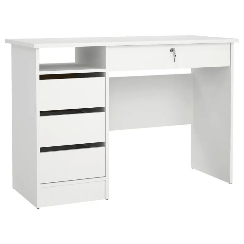 Schreibtisch mit Stauraum B 48,5cm H 75,6cm Wei&szlig;