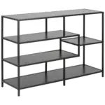 M&ouml;belix Regal Stahl Seaford B 114cm, schwarz
