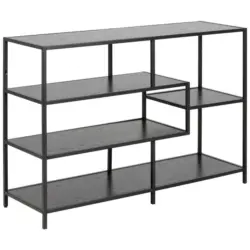 Regal Stahl Seaford B 114cm, schwarz