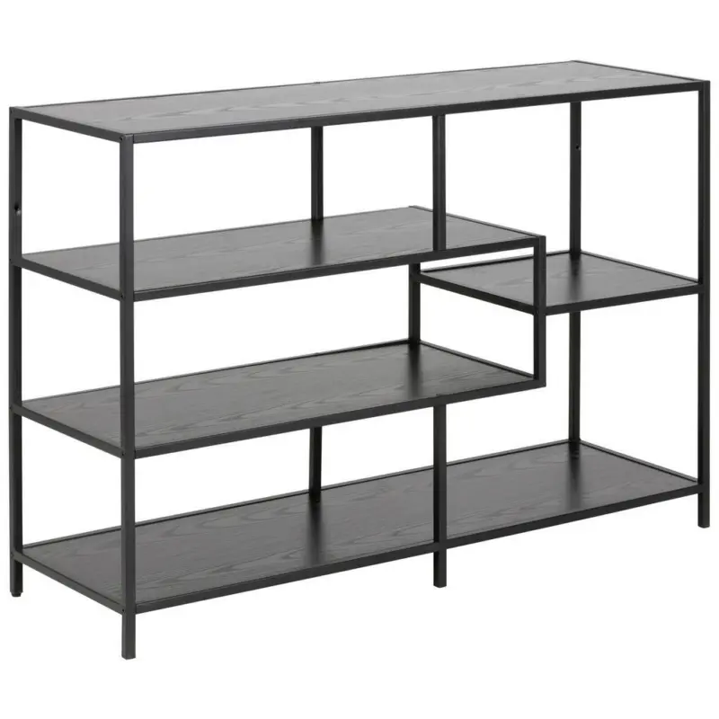 Regal Stahl Seaford B 114cm, schwarz