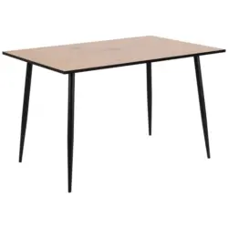 Esstisch Wilma 120x80 cm Eiche Dekor/Schwarz