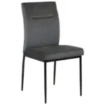M&ouml;belix Polsterstuhl Demi Dunkelgrau
