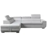 M&ouml;belix Ecksofa Lars I Cord creme, LF: 123x193cm