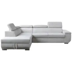 Ecksofa Lars I Cord creme, LF: 123x193cm