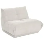 M&ouml;belix Modul Sofa Giselle 2er Sofa B: 105 cm Cord Wei&szlig;
